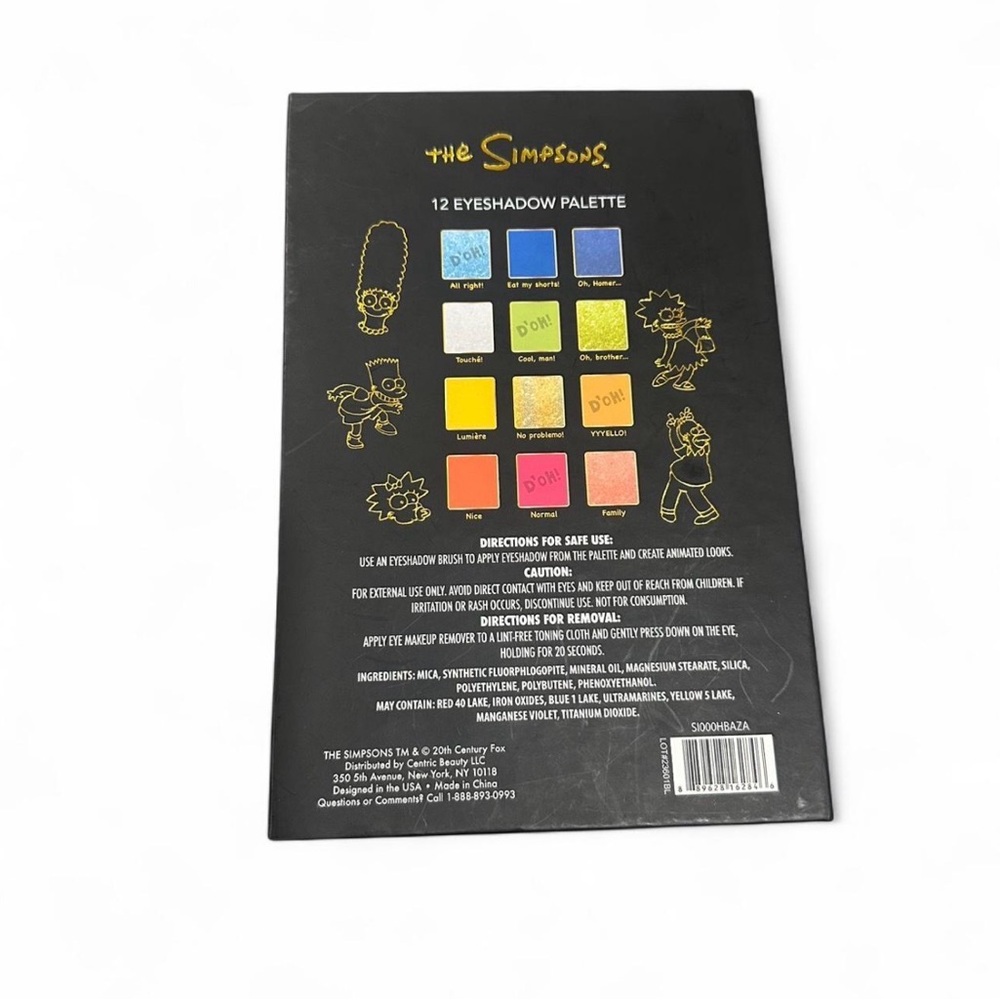 The Simpsons Eyeshadow 12 Palette LIMITED EDITION - Picture 2 of 3